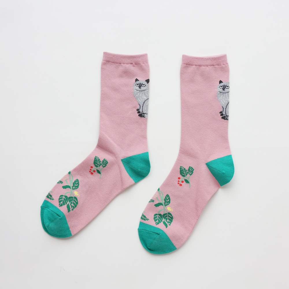 Matsuo Miyuki Back Cat socks Leo | 8000000works | エイトミリオン